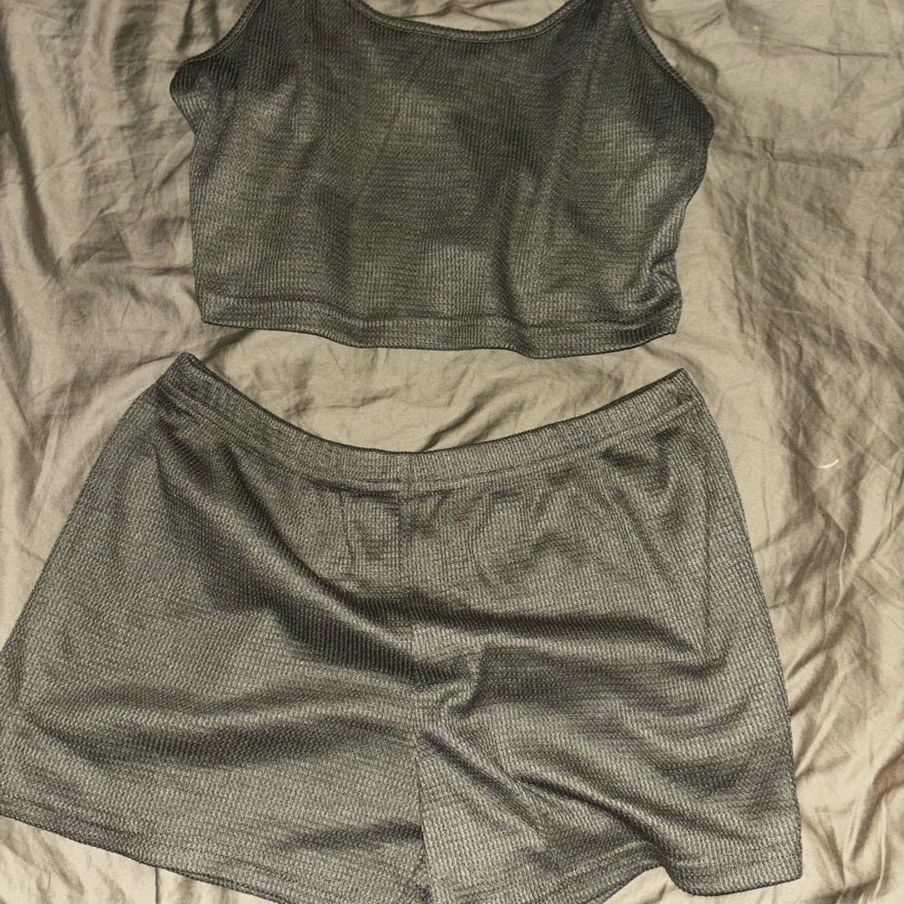 Green Two-Piece Lounge Set